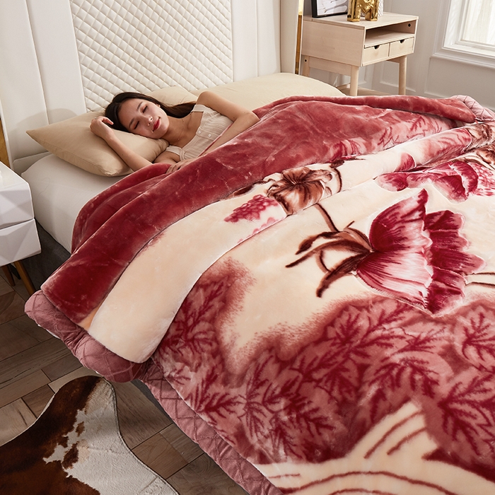 91家纺网 家纺一手货源 找家纺 （总）雅诗帛 【2025年新款】双层加厚冬季毛毯拉舍尔毛毯加绒特厚婚庆结婚送礼毯子盖毯珊瑚绒