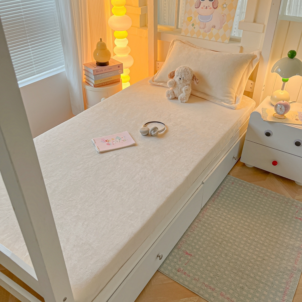 91家纺网 家纺一手货源 找家纺 （总）多乐家纺 2025新款高克重牛奶绒学生床床笠