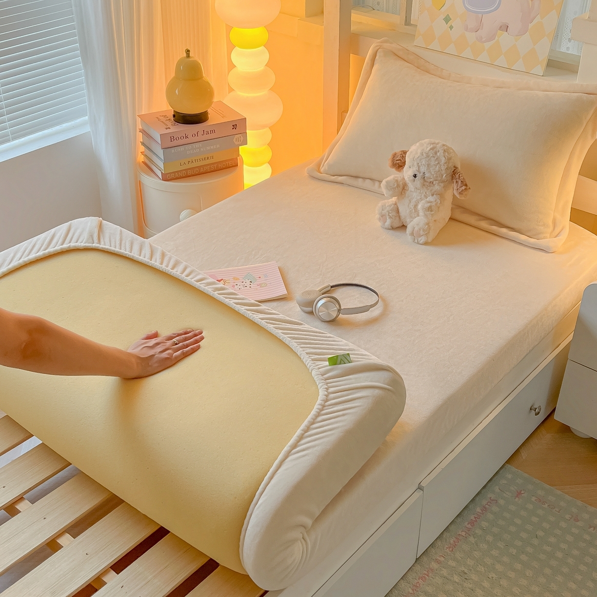 91家纺网 家纺一手货源 找家纺 （总）多乐家纺 2025新款高克重牛奶绒学生床床笠