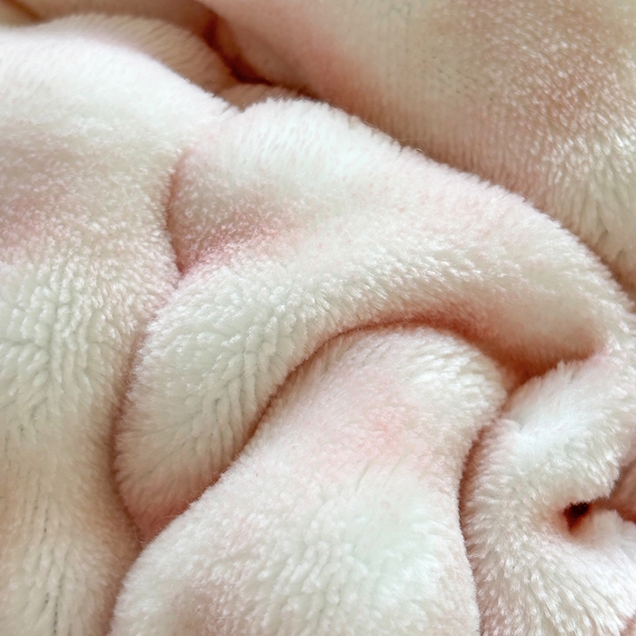 91家纺网 家纺一手货源 找家纺 2025新款印花泡泡兔毛绒床垫学生宿舍床褥软垫 爱心-粉