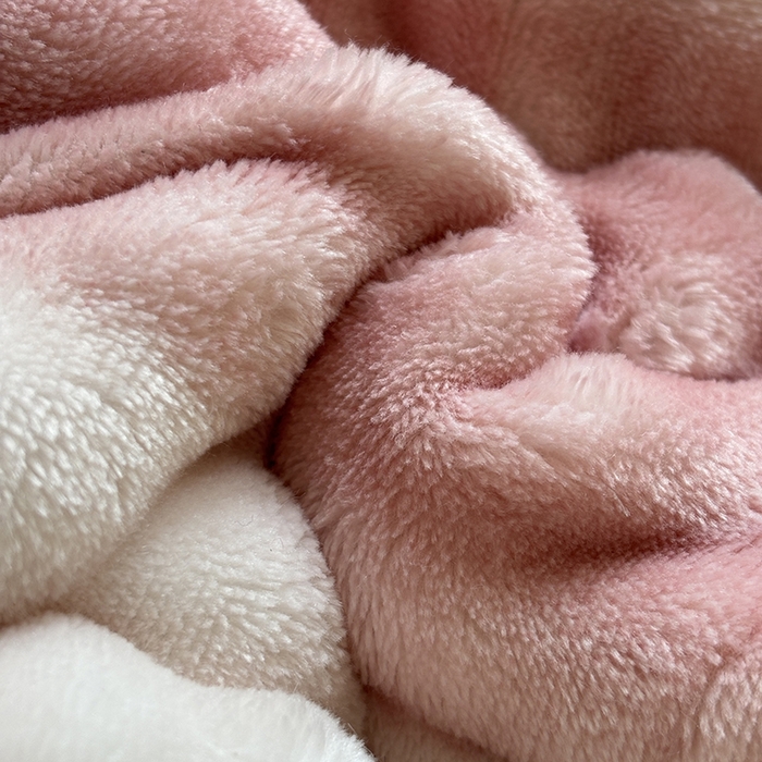 91家纺网 家纺一手货源 找家纺 2025新款印花泡泡兔毛绒床垫学生宿舍床褥软垫 粉色空间