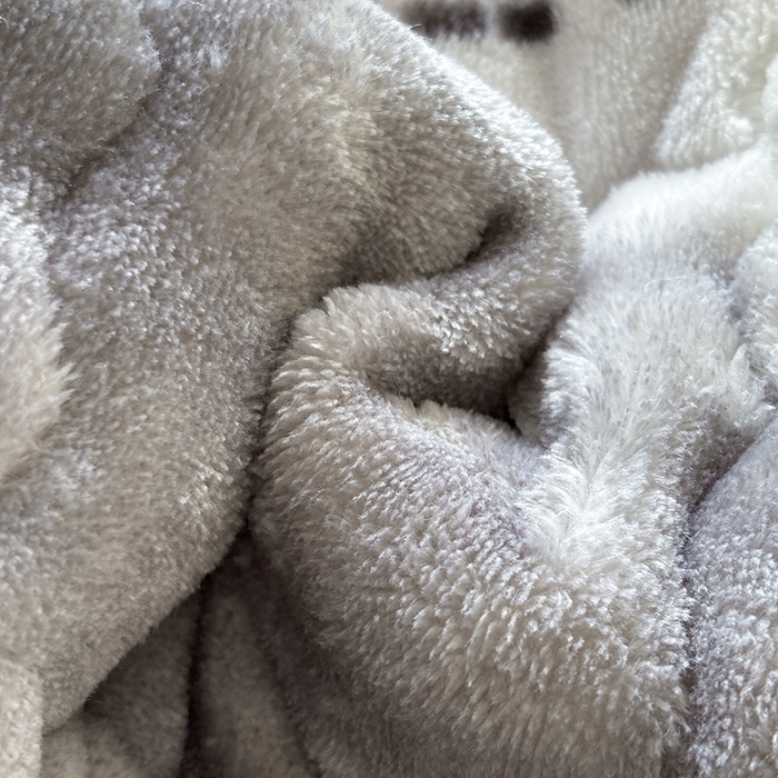 91家纺网 家纺一手货源 找家纺 2025新款印花泡泡兔毛绒床垫学生宿舍床褥软垫 灰色空间