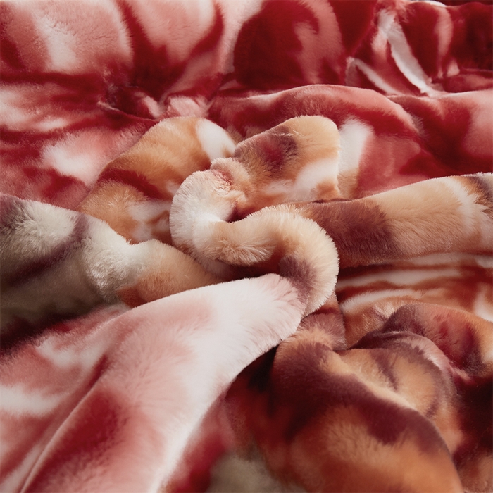 91家纺网 家纺一手货源 找家纺 雅诗帛 【2025年新款】双层加厚冬季毛毯拉舍尔毛毯加绒特厚婚庆结婚送礼毯子盖毯珊瑚绒 花团锦簇