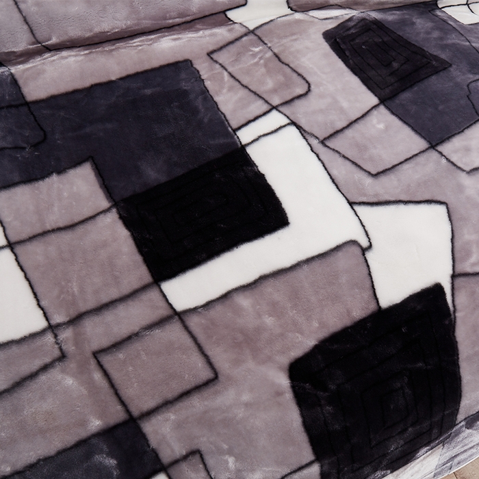 91家纺网 家纺一手货源 找家纺 雅诗帛 【2025年新款】双层加厚冬季毛毯拉舍尔毛毯加绒特厚婚庆结婚送礼毯子盖毯珊瑚绒 简约时尚