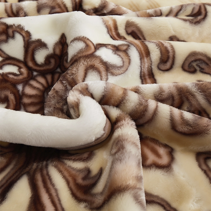 91家纺网 家纺一手货源 找家纺 雅诗帛 【2025年新款】双层加厚冬季毛毯拉舍尔毛毯加绒特厚婚庆结婚送礼毯子盖毯珊瑚绒 欧式风情