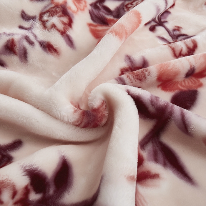 91家纺网 家纺一手货源 找家纺 雅诗帛 【2025年新款】双层加厚冬季毛毯拉舍尔毛毯加绒特厚婚庆结婚送礼毯子盖毯珊瑚绒 心花怒放