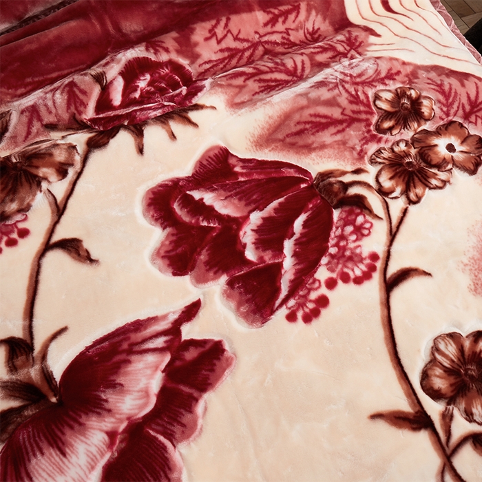 91家纺网 家纺一手货源 找家纺 雅诗帛 【2025年新款】双层加厚冬季毛毯拉舍尔毛毯加绒特厚婚庆结婚送礼毯子盖毯珊瑚绒 一见春秋