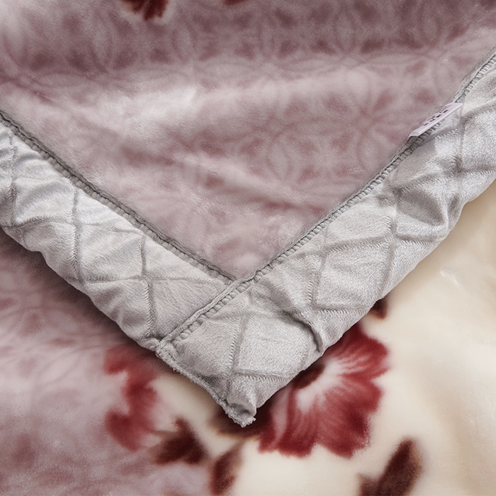 91家纺网 家纺一手货源 找家纺 雅诗帛 【2025年新款】双层加厚冬季毛毯拉舍尔毛毯加绒特厚婚庆结婚送礼毯子盖毯珊瑚绒 春意盎然