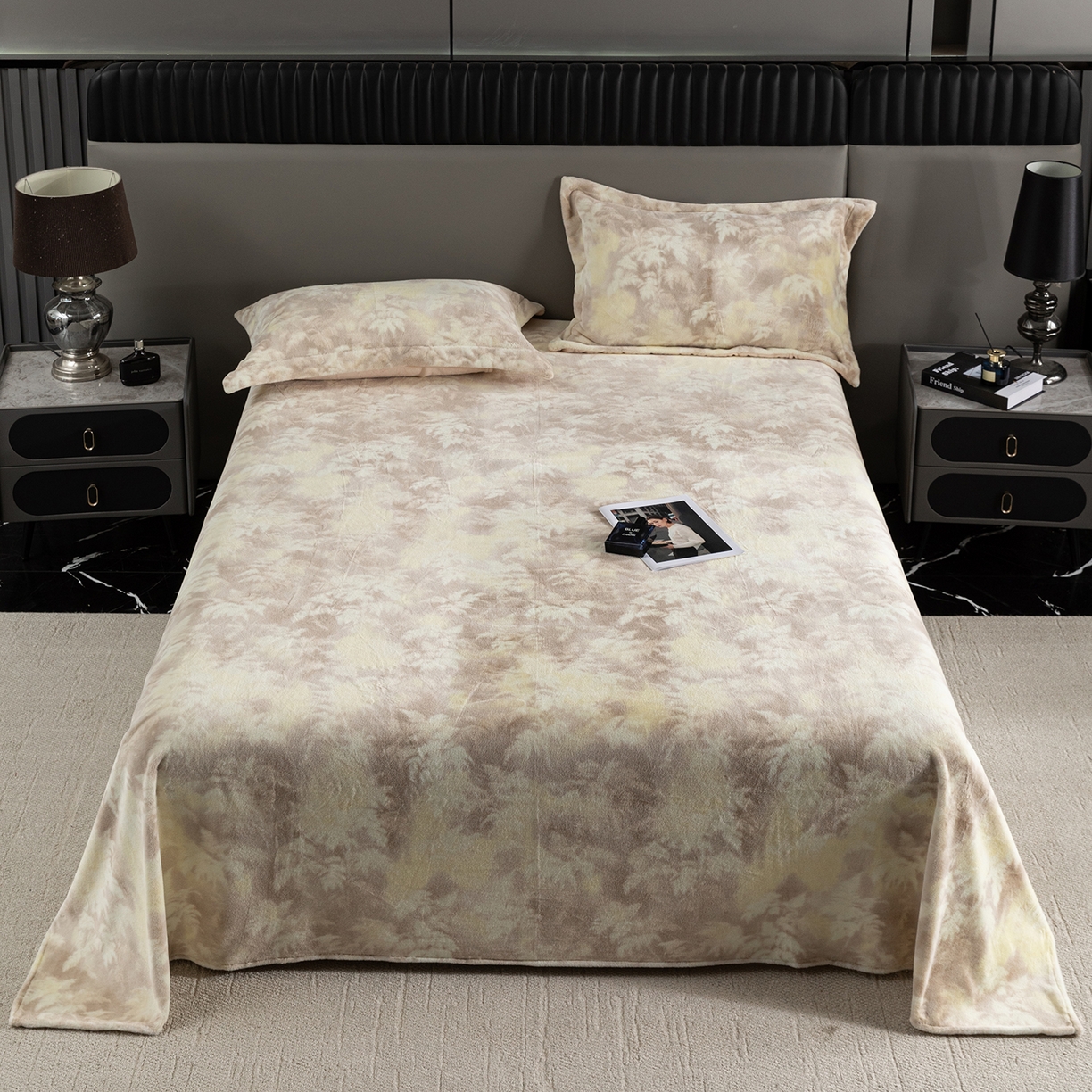 91家纺网 家纺一手货源 找家纺 （总）锦罗绣 2025新款全消光兔绒300克牛奶绒床单