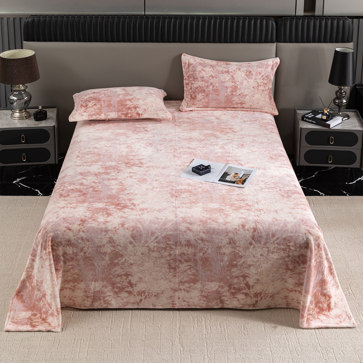 91家纺网 家纺一手货源 找家纺 （总）锦罗绣 2025新款全消光兔绒300克牛奶绒床单