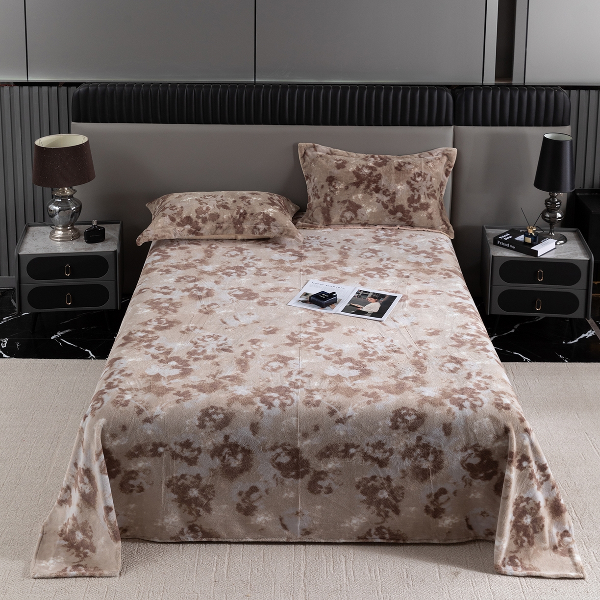 91家纺网 家纺一手货源 找家纺 （总）锦罗绣 2025新款全消光兔绒300克牛奶绒床单