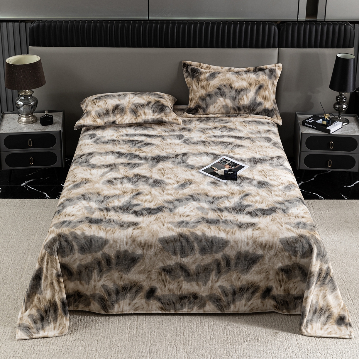 91家纺网 家纺一手货源 找家纺 （总）锦罗绣 2025新款全消光兔绒300克牛奶绒床单