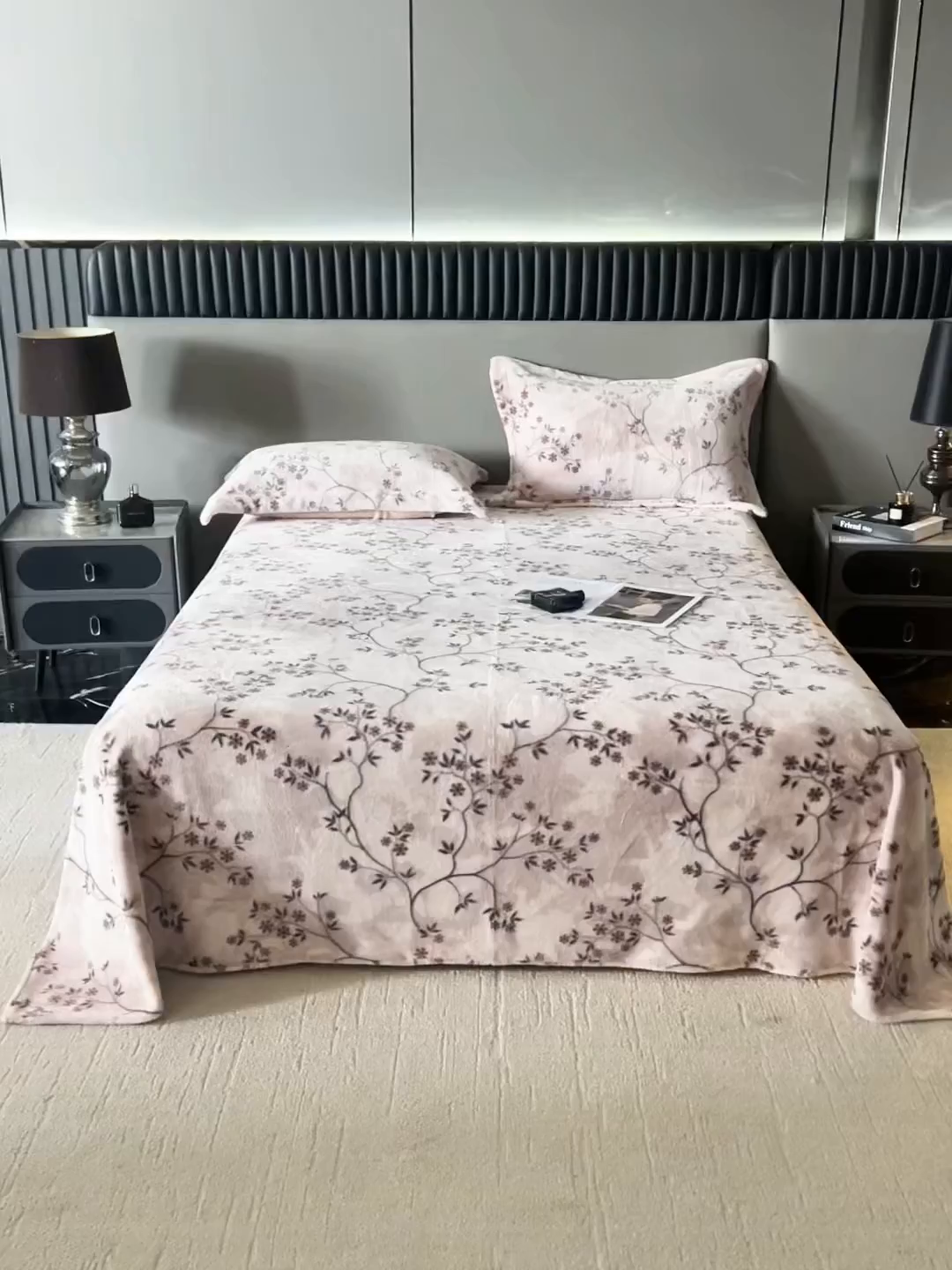 91家纺网 家纺一手货源 找家纺 锦罗绣 2025新款全消光兔绒300克牛奶绒床单 好眠时刻