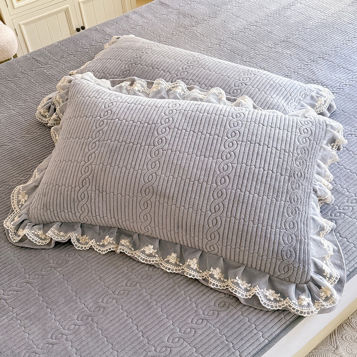 91家纺网 家纺一手货源 找家纺 （总）美达家纺 2025新款牛奶绒纯色夹棉床垫（可定制）