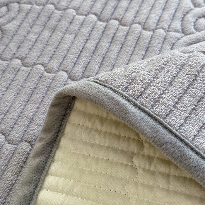 91家纺网 家纺一手货源 找家纺 （总）美达家纺 2025新款牛奶绒纯色夹棉床垫（可定制）