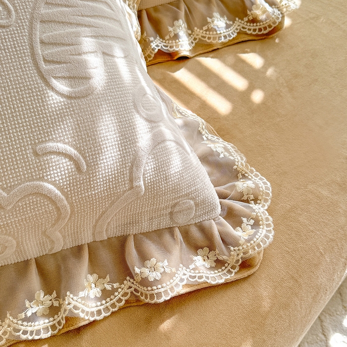 91家纺网 家纺一手货源 找家纺 （总）美达家纺 2025新款牛奶绒雕花系列床单四件套