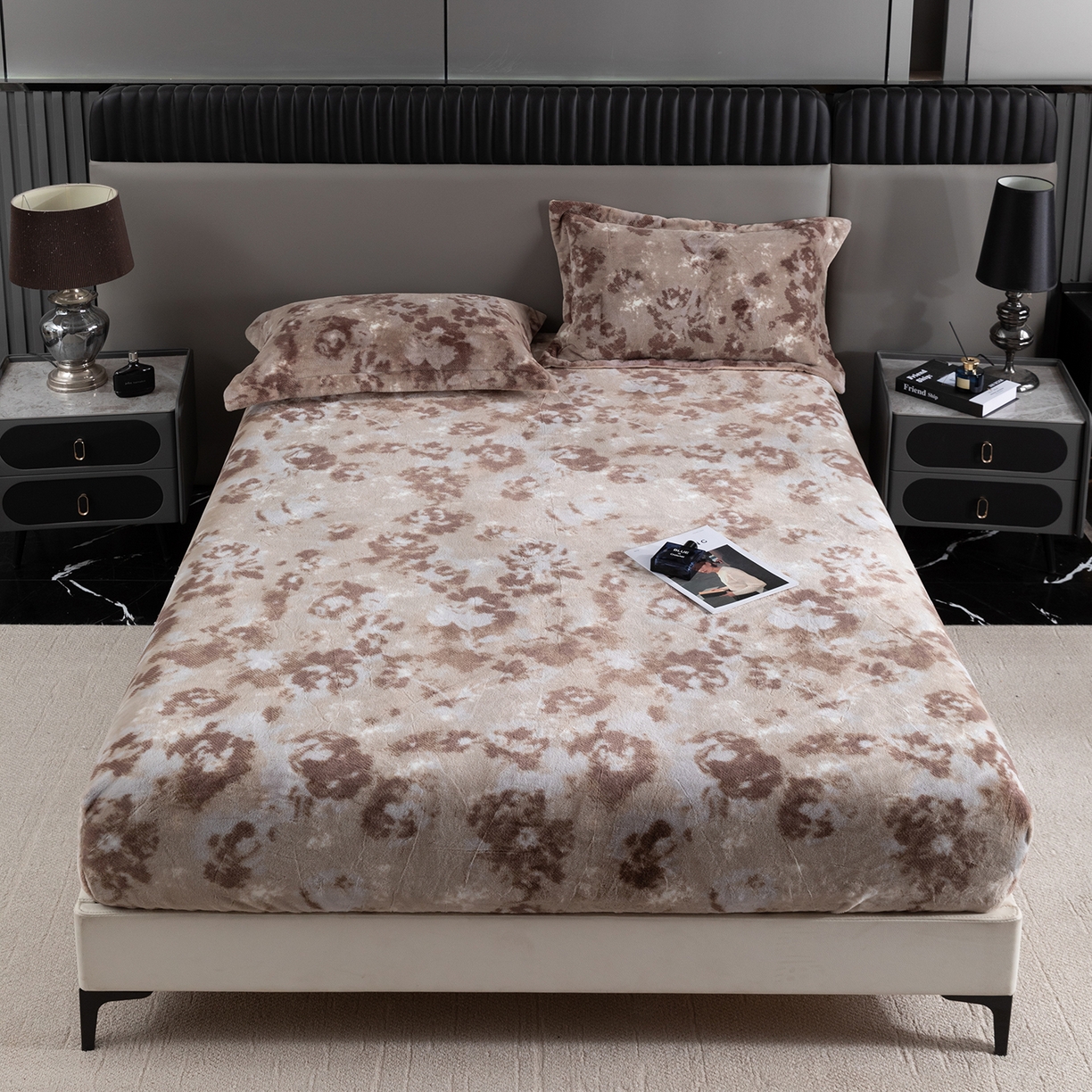 91家纺网 家纺一手货源 找家纺 （总）锦罗绣 2025新款全消光兔绒300克牛奶绒床笠