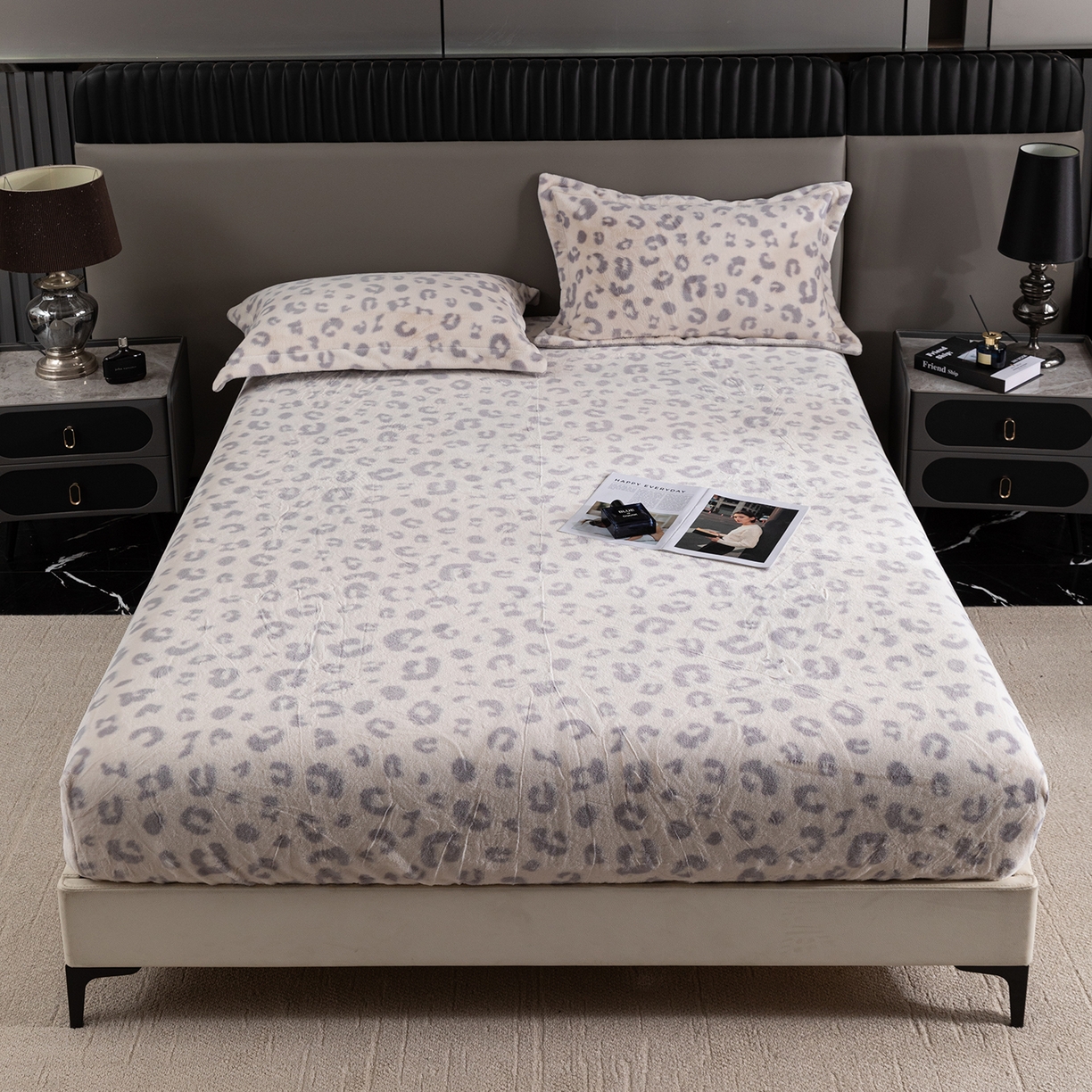 91家纺网 家纺一手货源 找家纺 （总）锦罗绣 2025新款全消光兔绒300克牛奶绒床笠