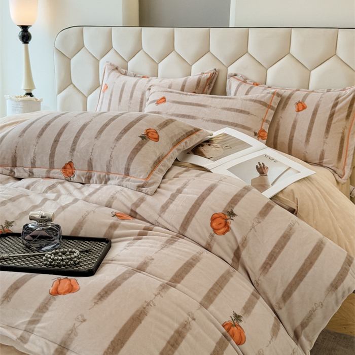 91家纺网 家纺一手货源 找家纺 （总）喜四方 2025新款超细旦婴儿宝宝绒印花四件套