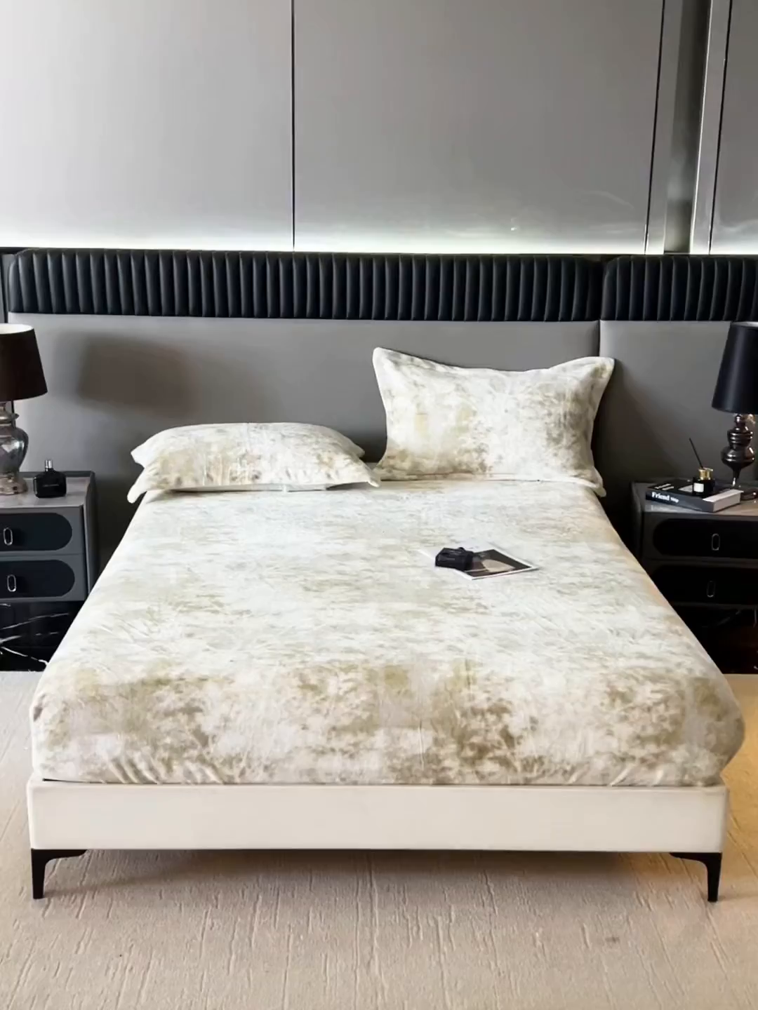 91家纺网 家纺一手货源 找家纺 锦罗绣 2025新款全消光兔绒300克牛奶绒床笠 绿野仙踪