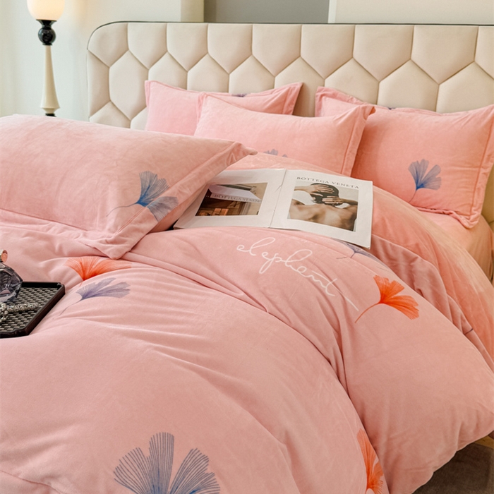 91家纺网 家纺一手货源 找家纺 （总）喜四方 2025新款超细旦婴儿宝宝绒印花四件套