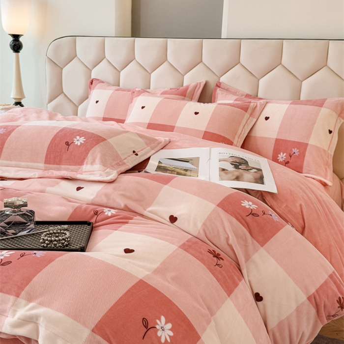 91家纺网 家纺一手货源 找家纺 （总）喜四方 2025新款超细旦婴儿宝宝绒印花四件套