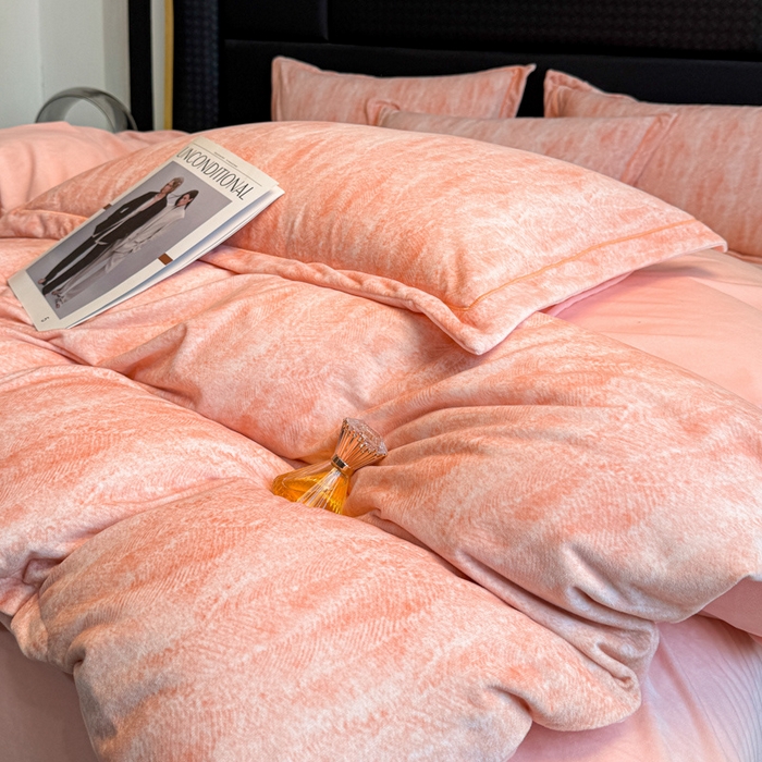 91家纺网 家纺一手货源 找家纺 （总）喜四方 2025新款超细旦婴儿宝宝绒印花四件套