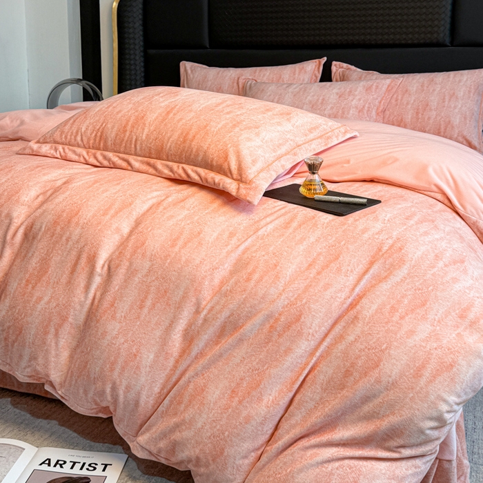 91家纺网 家纺一手货源 找家纺 （总）喜四方 2025新款超细旦婴儿宝宝绒印花四件套