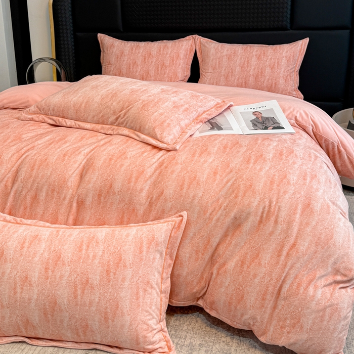 91家纺网 家纺一手货源 找家纺 （总）喜四方 2025新款超细旦婴儿宝宝绒印花四件套