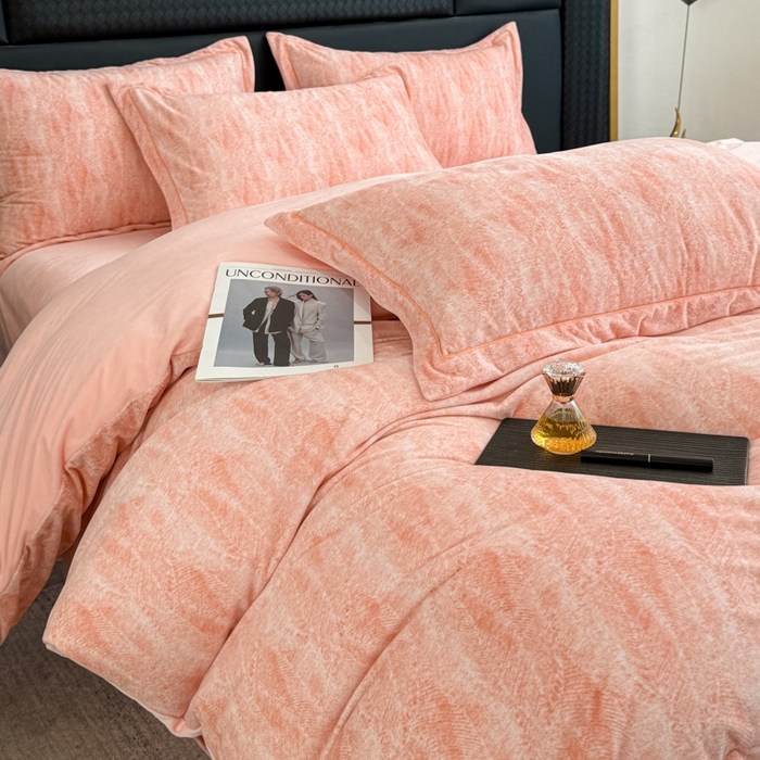 91家纺网 家纺一手货源 找家纺 （总）喜四方 2025新款超细旦婴儿宝宝绒印花四件套