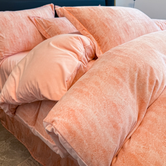 91家纺网 家纺一手货源 找家纺 （总）喜四方 2025新款超细旦婴儿宝宝绒印花四件套