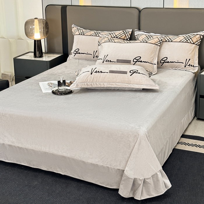 91家纺网 家纺一手货源 找家纺 喜四方 2025新款超细旦婴儿宝宝绒印花四件套 罗拉