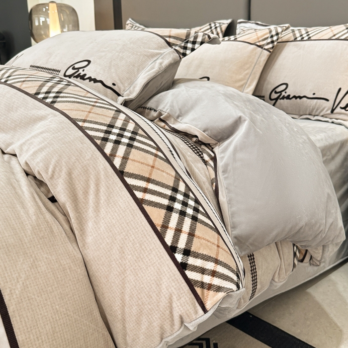 91家纺网 家纺一手货源 找家纺 喜四方 2025新款超细旦婴儿宝宝绒印花四件套 罗拉