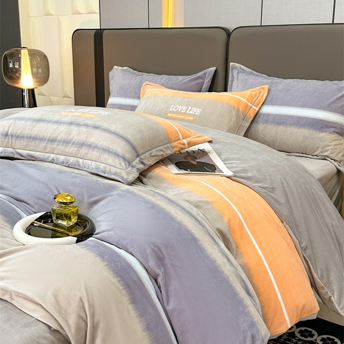 喜四方 2025新款超细旦婴儿宝宝绒印花四件套 美好生活