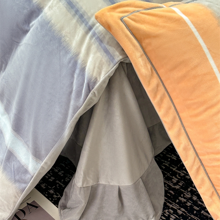 91家纺网 家纺一手货源 找家纺 喜四方 2025新款超细旦婴儿宝宝绒印花四件套 美好生活