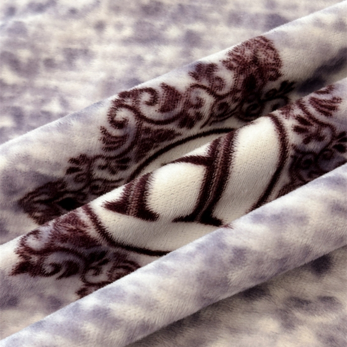 91家纺网 家纺一手货源 找家纺 喜四方 2025新款超细旦婴儿宝宝绒印花四件套 暮光之城-灰紫