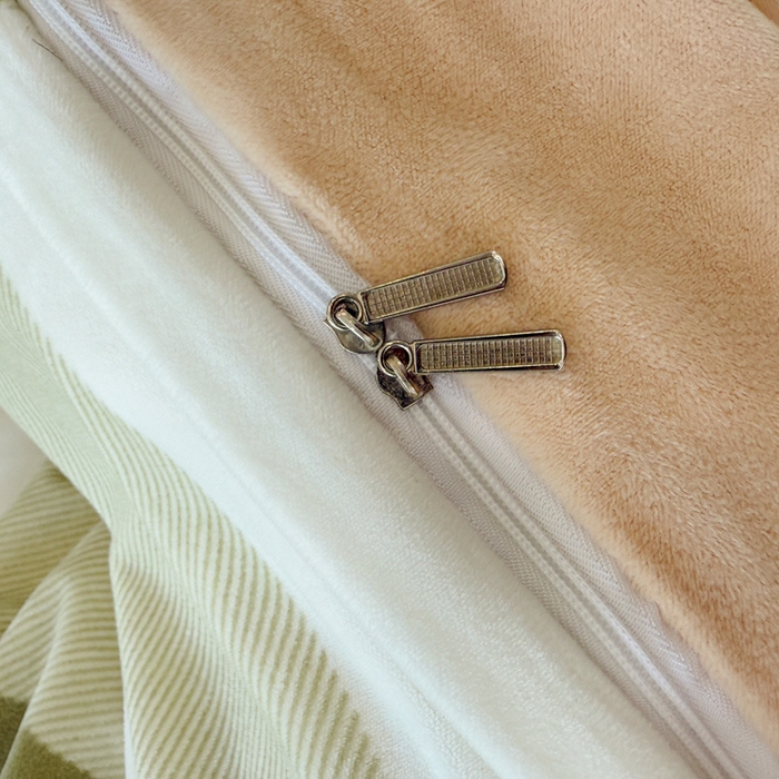 91家纺网 家纺一手货源 找家纺 喜四方 2025新款超细旦婴儿宝宝绒印花四件套 盛夏晚晴-绿