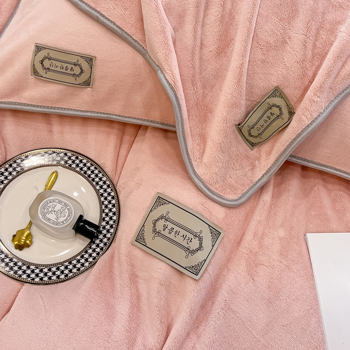 91家纺网 家纺一手货源 找家纺 眠博士 2025新款时尚款牛奶绒加厚保暖四件套四件套 时尚款-粉色