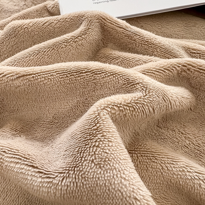 91家纺网 家纺一手货源 找家纺 眠博士 2025新款时尚款牛奶绒加厚保暖四件套四件套 时尚款-暖咖