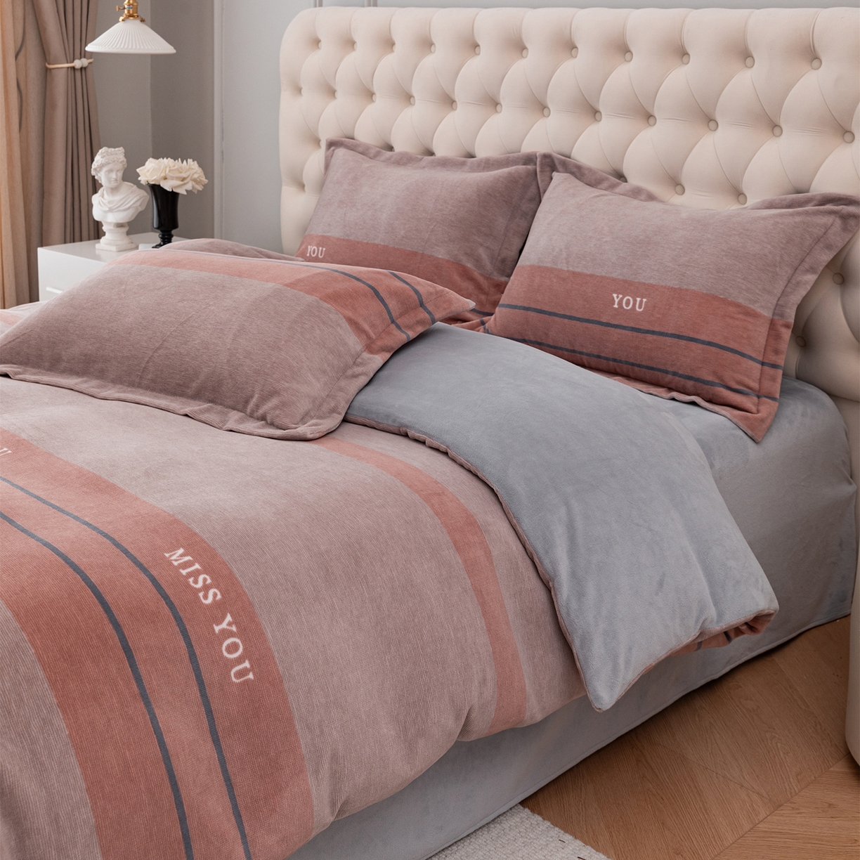 91家纺网 家纺一手货源 找家纺 （总）锦罗绣 2025新款230克牛奶绒印花单被套