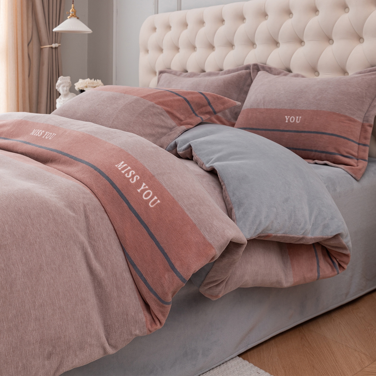 91家纺网 家纺一手货源 找家纺 （总）锦罗绣 2025新款230克牛奶绒印花单被套