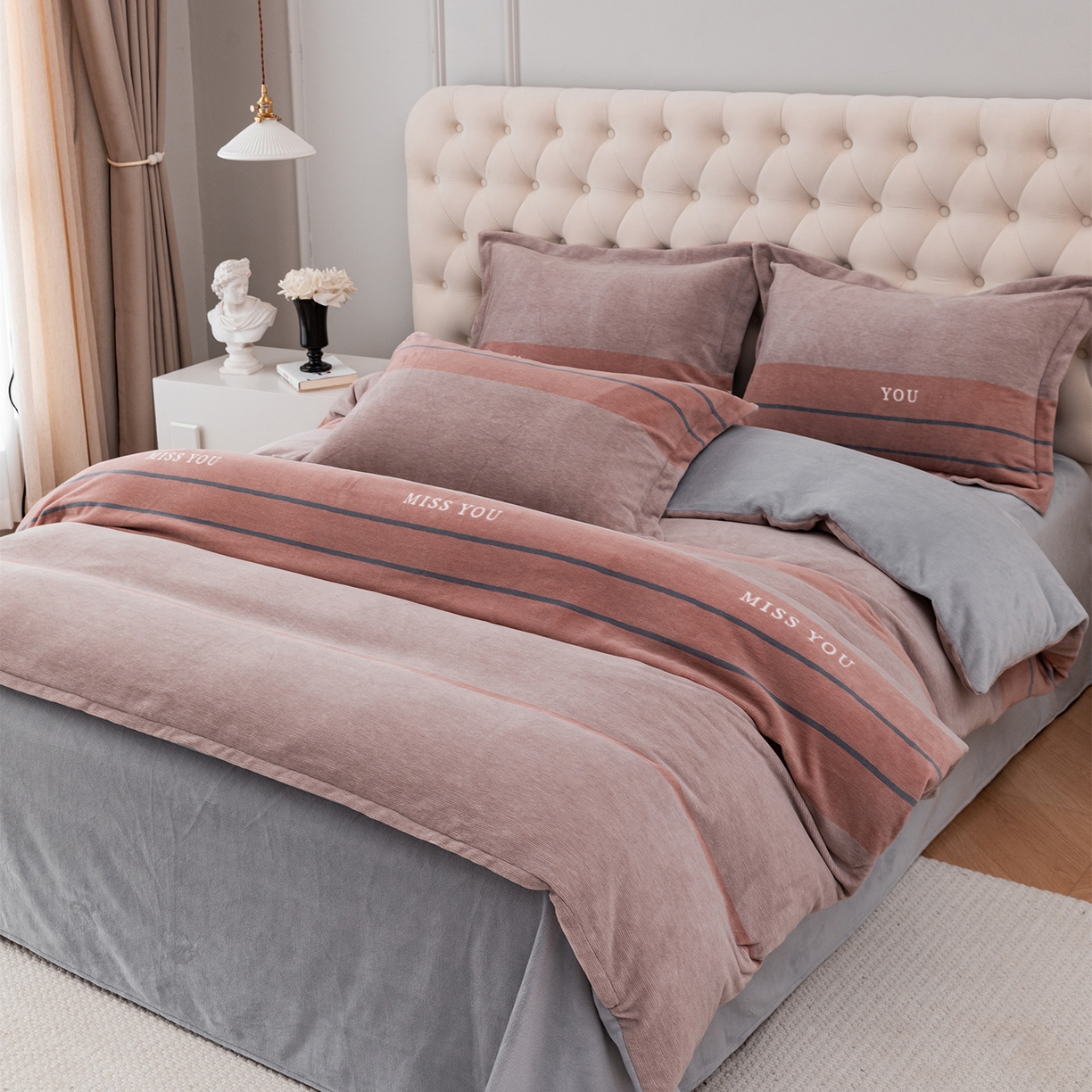 91家纺网 家纺一手货源 找家纺 （总）锦罗绣 2025新款230克牛奶绒印花单被套