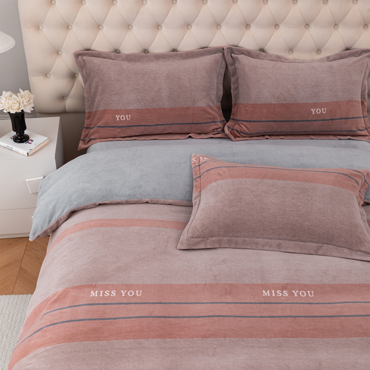 91家纺网 家纺一手货源 找家纺 （总）锦罗绣 2025新款230克牛奶绒印花单被套