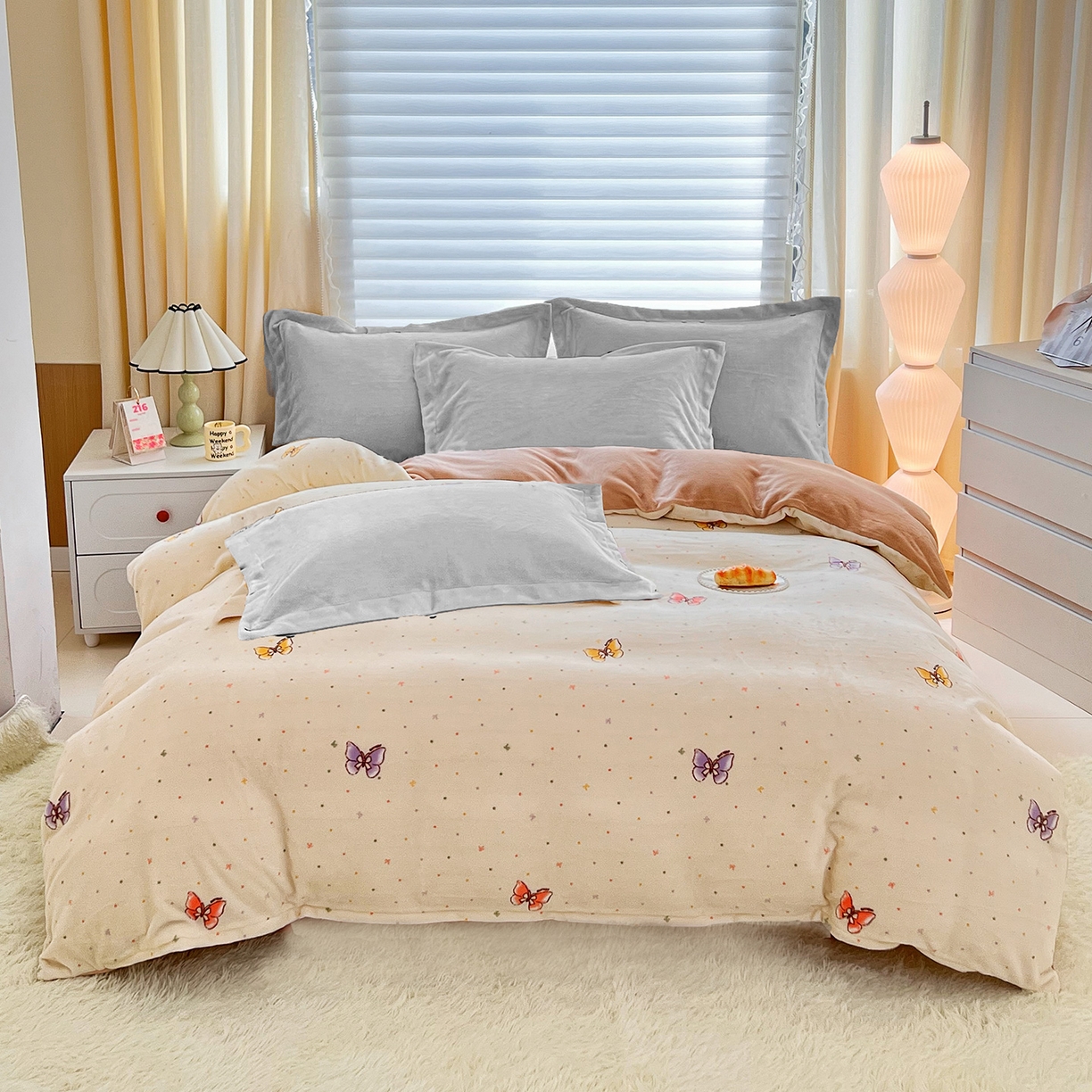 91家纺网 家纺一手货源 找家纺 （总）锦罗绣 2025新款230克牛奶绒印花单被套