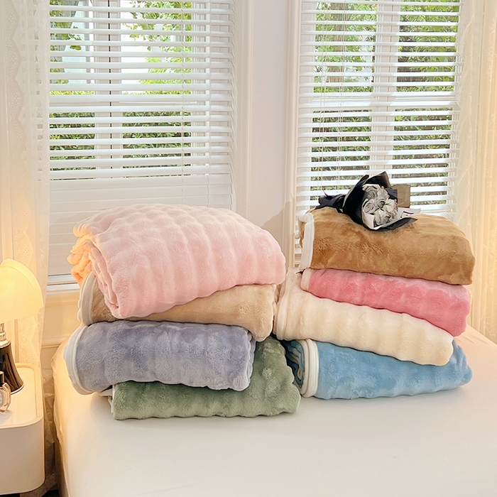 91家纺网 家纺一手货源 找家纺 （总）贝拉梦家纺 2025新款加厚保暖托卡斯兔毛绒毛毯多功能毯子保暖盖毯毯子