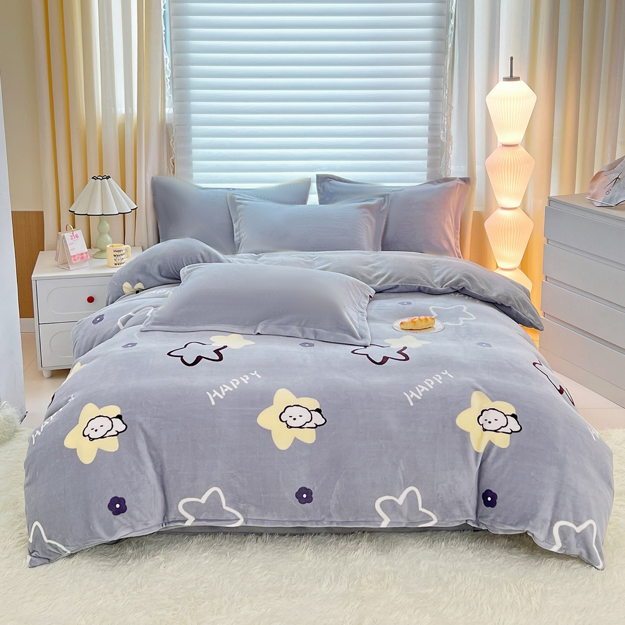 91家纺网 家纺一手货源 找家纺 （总）锦罗绣 2025新款230克牛奶绒印花单被套