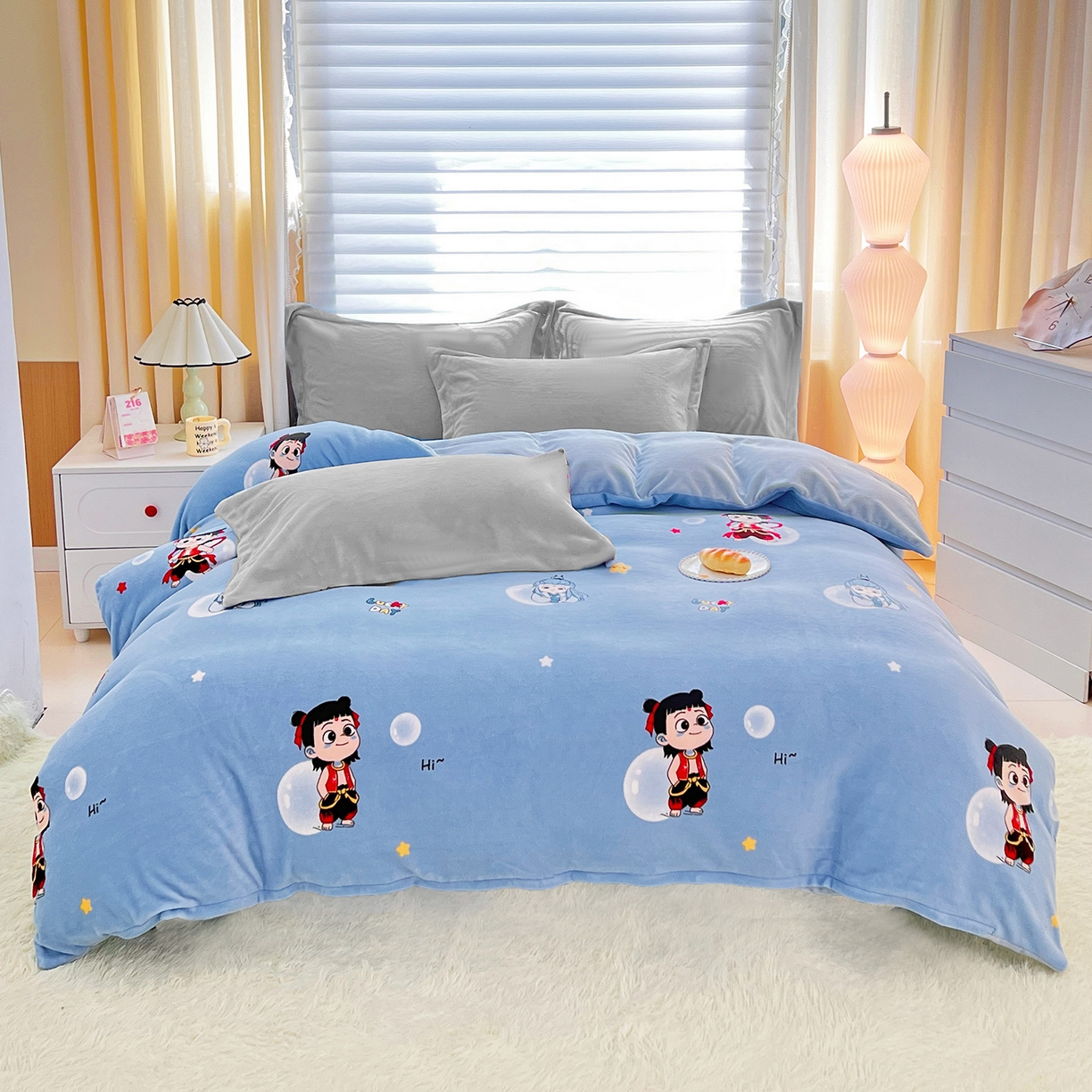 91家纺网 家纺一手货源 找家纺 （总）锦罗绣 2025新款230克牛奶绒印花单被套