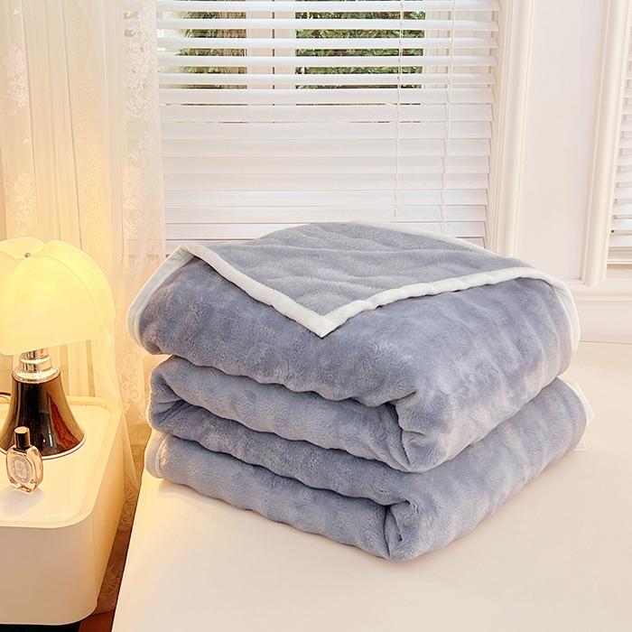 91家纺网 家纺一手货源 找家纺 贝拉梦家纺 2025新款加厚保暖托卡斯兔毛绒毛毯多功能毯子保暖盖毯毯子 圣帝兰