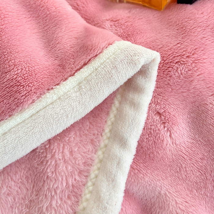 91家纺网 家纺一手货源 找家纺 贝拉梦家纺 2025新款加厚保暖托卡斯兔毛绒毛毯多功能毯子保暖盖毯毯子 甜蜜粉