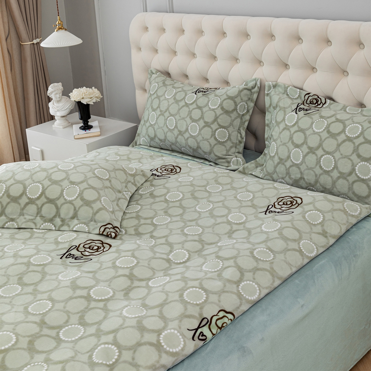 91家纺网 家纺一手货源 找家纺 锦罗绣 2025新款230克牛奶绒印花单被套 等待